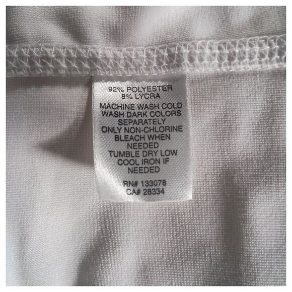 Lucky In Love Skort L Womens White Athletic Tennis 88% Polyester 12% Lycra Solid - Picture 5 of 5